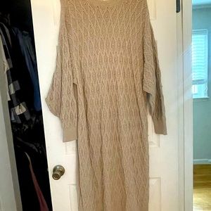 NWOT Free People sweater maxi - never worn. Great construction, oversized boho